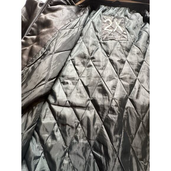 Vintage Rare 2000’s Y2K Rocawear Bomber Embroidered Satin Jacket Size 2XL - Picture 11 of 15